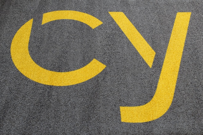 Grey/Yellow CY Logo Mat